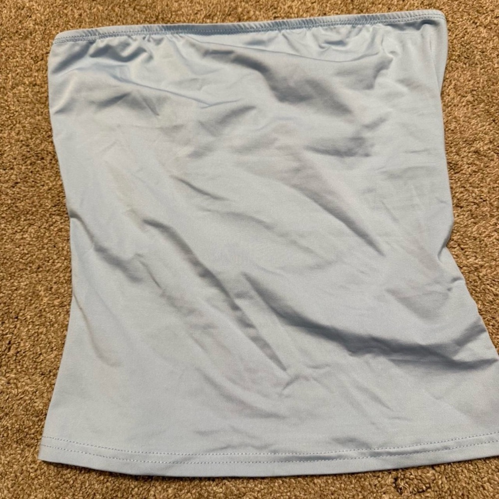 Light Blue Tube Top